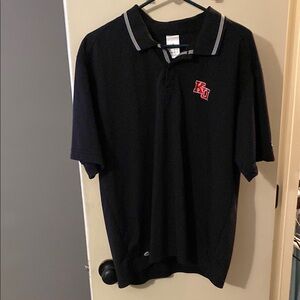 KU Black Polo Shirt